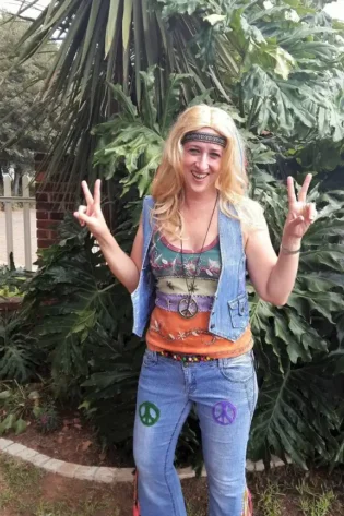 60S HIPPY JEANS AND WAISTCOAT