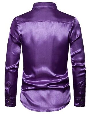 70S DISCO SHIRT - PURPLE