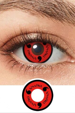 NARUTO RED SASUKE UCHIHA CONTACT LENSES