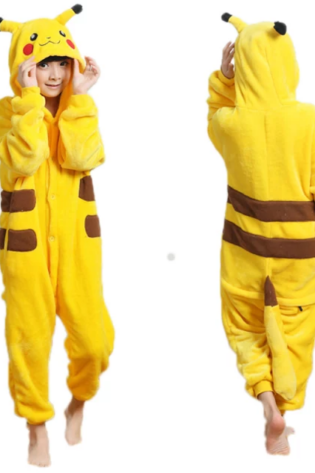 ANIME POKEMON PIKACHU COSTUME KIDS