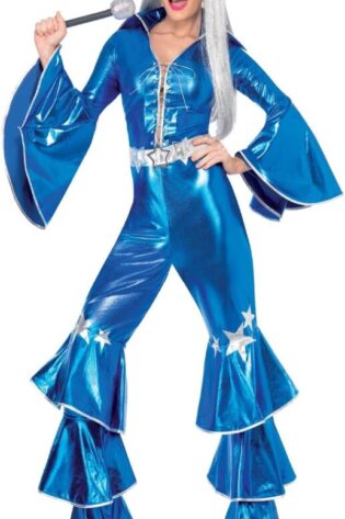 70S ABBA JUMPSUIT - BLUE