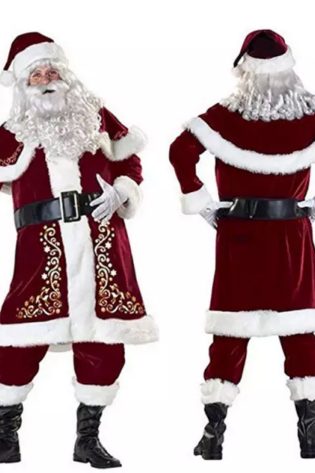 CHRISTMAS SANTA COSTUME DELUX ADULT