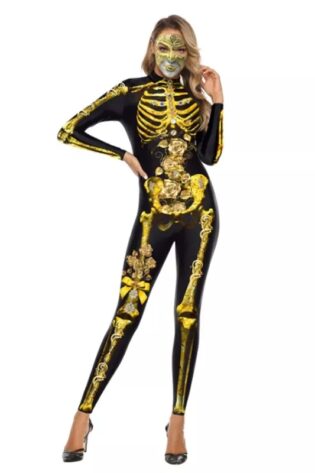 DAY OF THE DEAD GOLD BLACK DOD