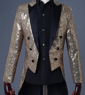 SEQUIN TAILCOAT DELUX - GOLD