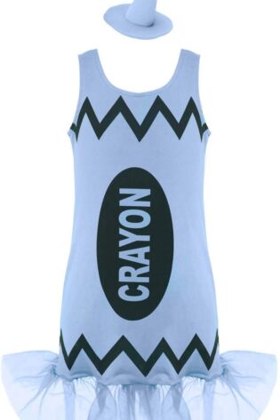 KIDS BOOK CHARACTERS CRAYON BLUE