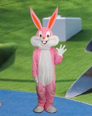 MASCOTS EASTER BUNNY PINK