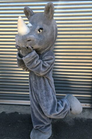 RHINO MASCOT PREMIUM REALISTIC