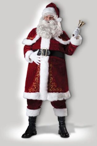 XMAS JOLLY OLE ST NICK COSTUME DELUX XL