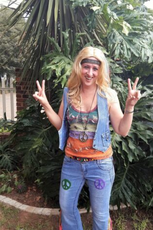 60S HIPPY JEANS AND WAISTCOAT