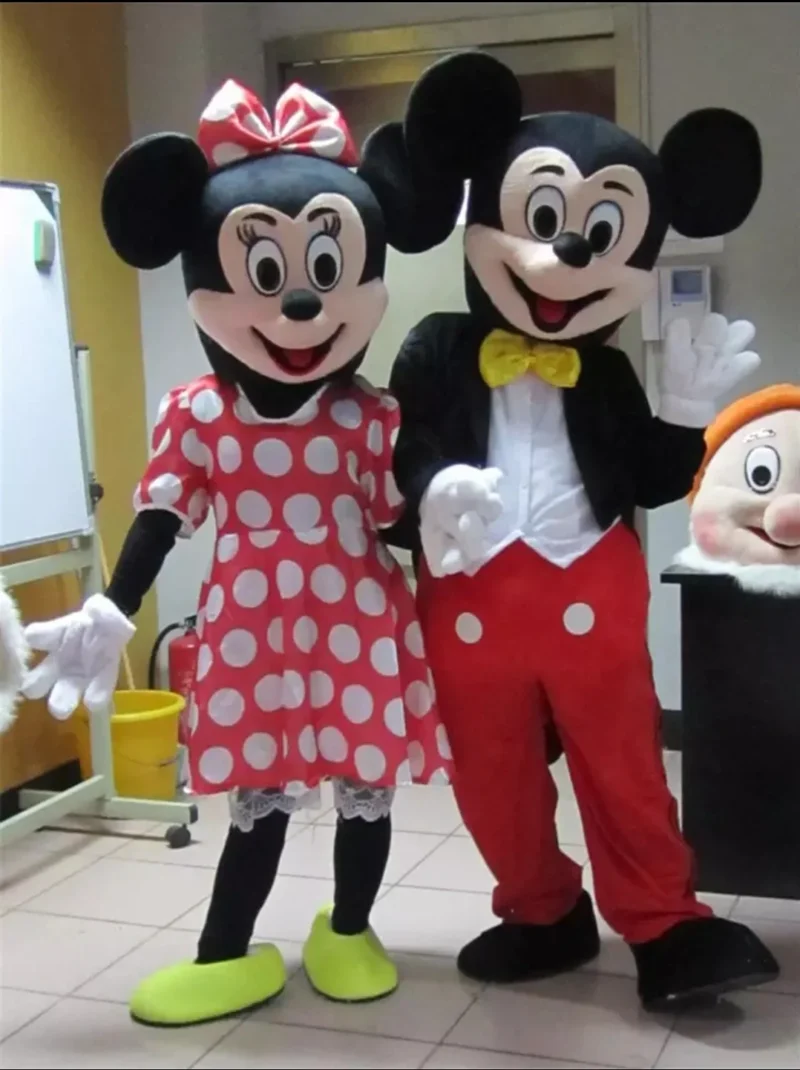 Mickey And Minnie Classic Mascot Costume Hire - Sinderella