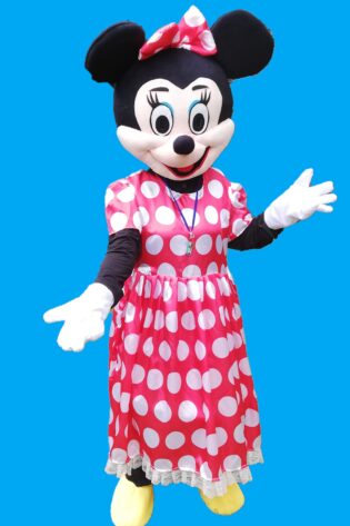 MINNIE MOUSE CLASSIC RED  MASCOT COSTUME HIRE