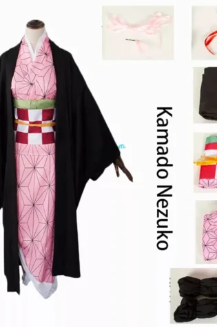 ANIME DEMON SLAYER NEZUKO KAMANDO TEEN COSPLAY COSTUME
