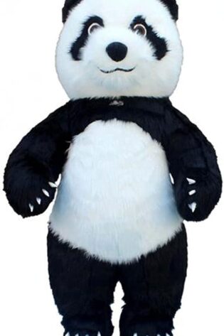 Inflatable Panda Mascot Deluxe Costume