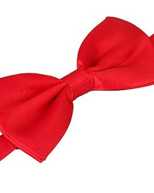 SATIN BOWTIE RED