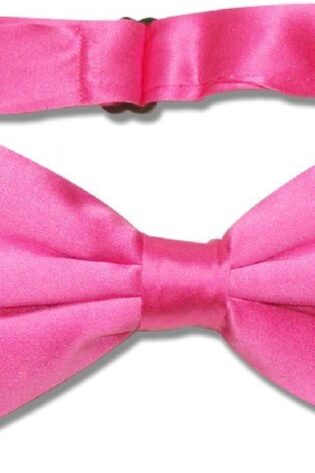 SATIN BOWTIE BRIGHT PINK