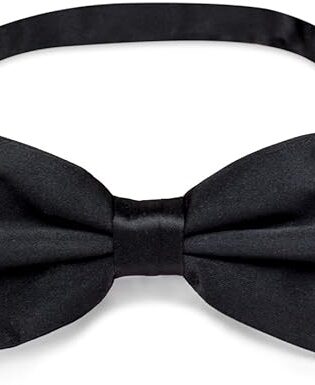 SATIN BOWTIE BLACK