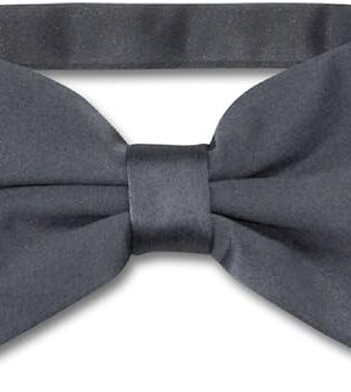 SATIN BOWTIE GREY