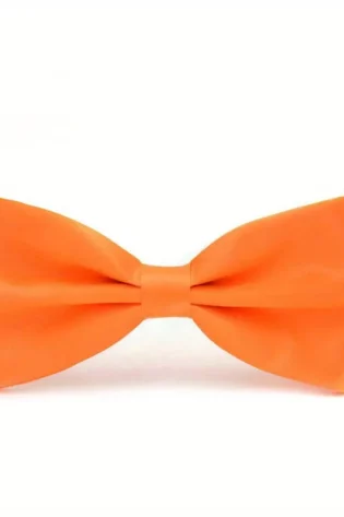 SATIN BOWTIE ORANGE