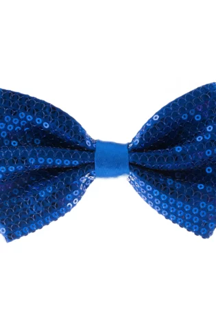 ROYAL BLUE SEQUANCE BOW TIE