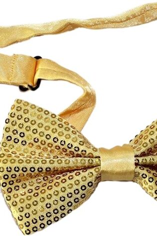 GOLD SEQUANCE BOW TIE