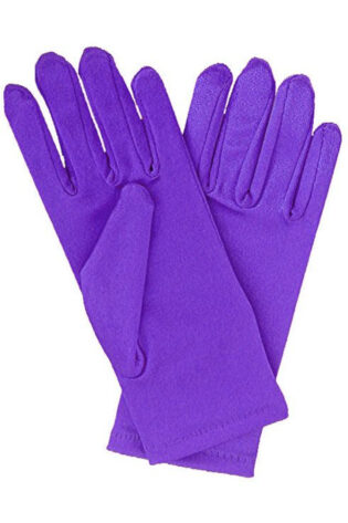 PURPLE SHINNY GLOVES  MEDIUM