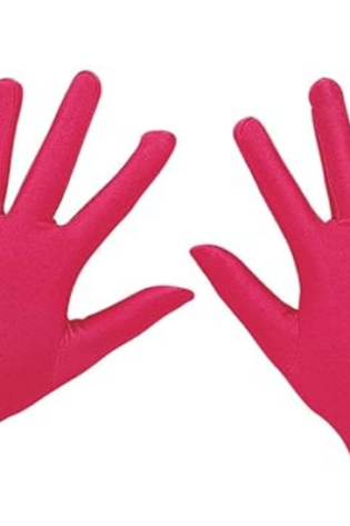 PINK SHINNY  GLOVES  MEDIUM