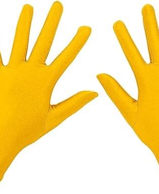 YELLOW PLAIN GLOVES  MEDIUM