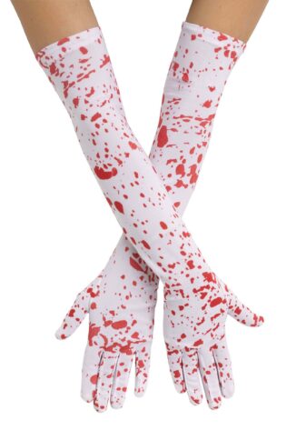LONG BLOOD SPATTER GLOVES