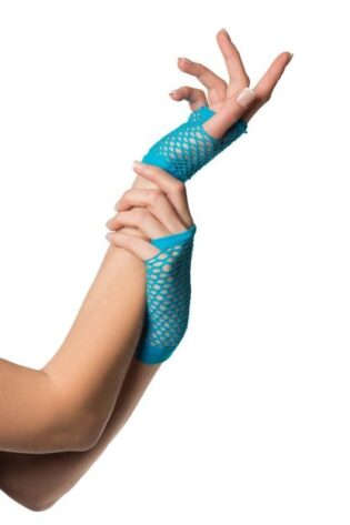 SHORT NET GLOVES TERQUOISE