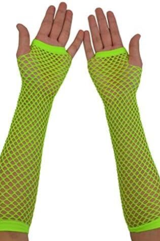 LONG NET GLOVES LUMO GREEN