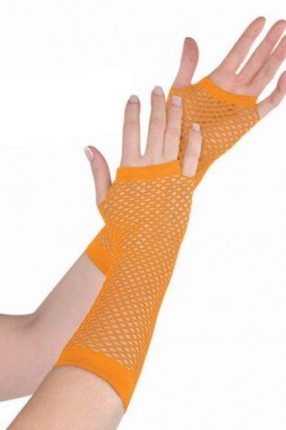 LONG  NET GLOVES  ORANGE