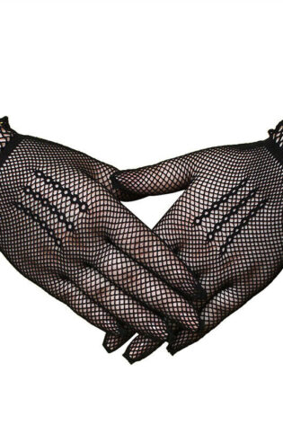 FISHNET BLACK GLOVES