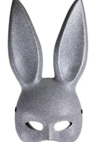 SILVER GLITTER BUNNY