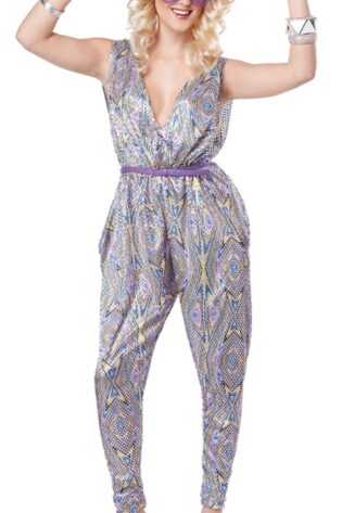 70s DISCO JUMPSUIT - PSYCHEDELIC