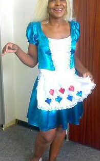 ALICE IN WONDERLAND -  ALICE IN WONDERLAND DRESS AND ALICE IN WONDERLAND ACCESSORIE BLOND WIG