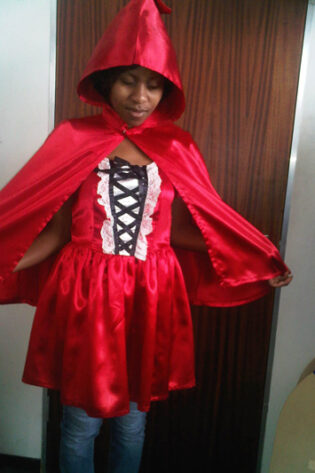 RED RIDING HOOD DRESS AND RED RIDING HOOD CAPE