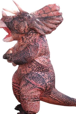 TRICERATOPS DINOSAUR INFLATABLE - BROWN