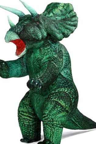 TRICERATOPS DINOSAUR INFLATABLE - GREEN