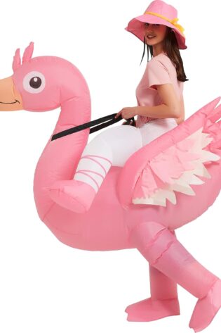 RIDE ON ME FLAMINGO INFLATABLE