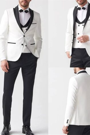 WHITE TUXEDO SUIT