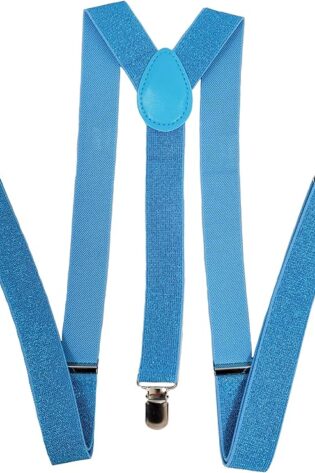 GLITTER SUSPENDERS turquoise