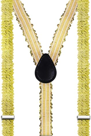 SEQUIN SUSPENDERS GOLD