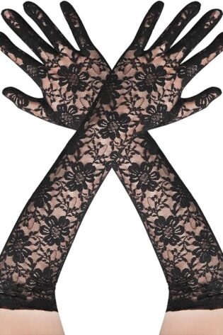 LONG BLACK LACES GLOVES