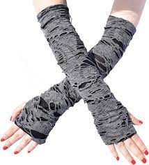 LONG FINGERLESS WEB GLOVES