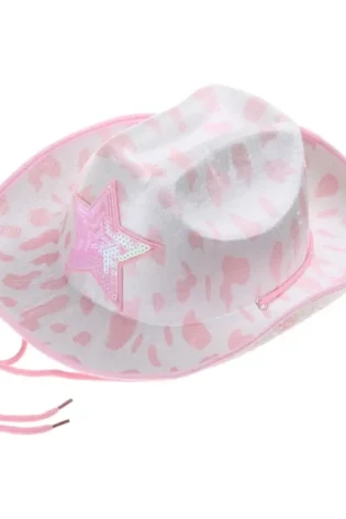 COWBOY HAT PINK PRINT UNSEX