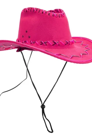 COWGIRL HAT SUEDE PINK