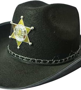 COWBOY HAT KIDS BLACK WITH STAR