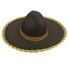 MEXICAN HAT BLACK AND GOLD
