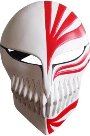ICHIGO HOLLOW MASK RED AND WHITE
