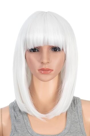 LONG STRAIGHT WIG WHITE
